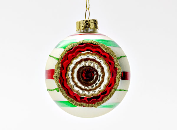 Christmas tree toy Red reflector ball