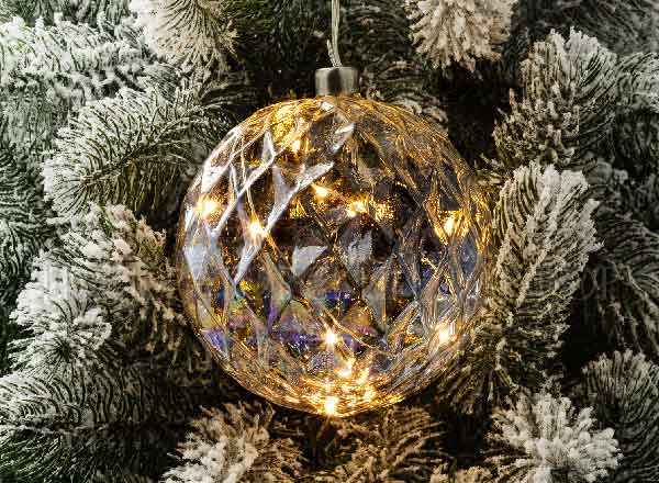 Елочная игрушка Светящийся шар 10LED
