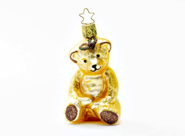 Christmas tree toy Teddy bear with bow