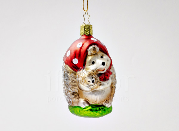 Christmas tree toy Hedgehog with hedgehog