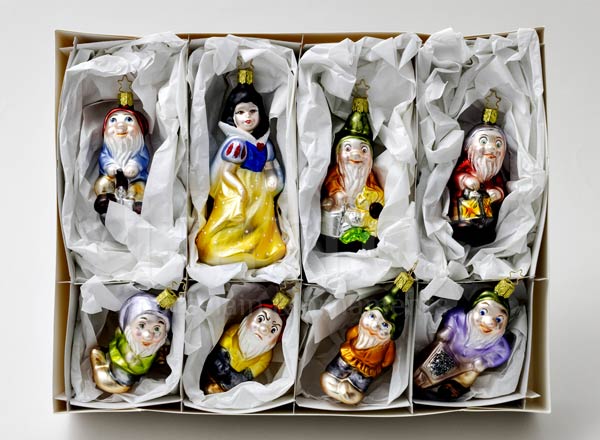 Set of Christmas tree toys Snow White and the Seven Dwarfs 
