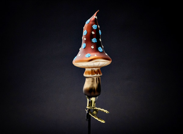Christmas tree toy Mushrooms. Magic mushroom