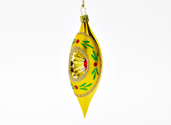 Christmas tree toy Yellow reflector cone