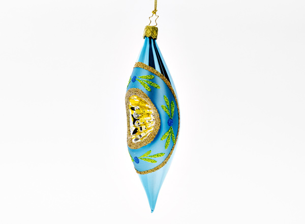 Christmas tree toy Blue reflector cone