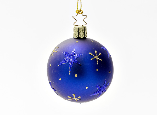 Christmas tree toy Christmas ball Sparkling sky dark blue
