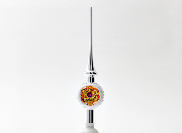 Christmas tree toy Christmas tree top Silver reflector peak