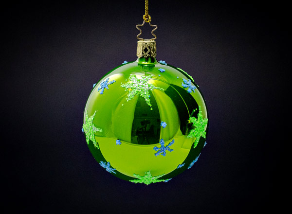 Christmas tree toy Christmas ball Sparkling sky green