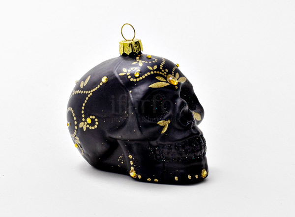 Christmas tree toy Skull black 1