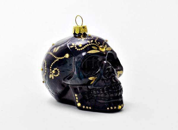 Christmas tree toy Skull black 2