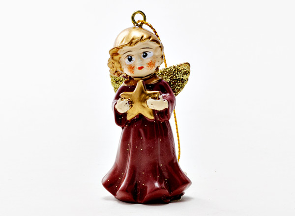 Christmas tree toy Angel red 2