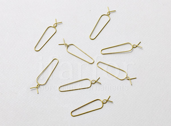 Hooks Clips for Christmas toys Gold Clip-on hooks 50 pieces