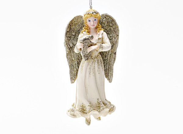 Christmas tree toy Angel with lyre