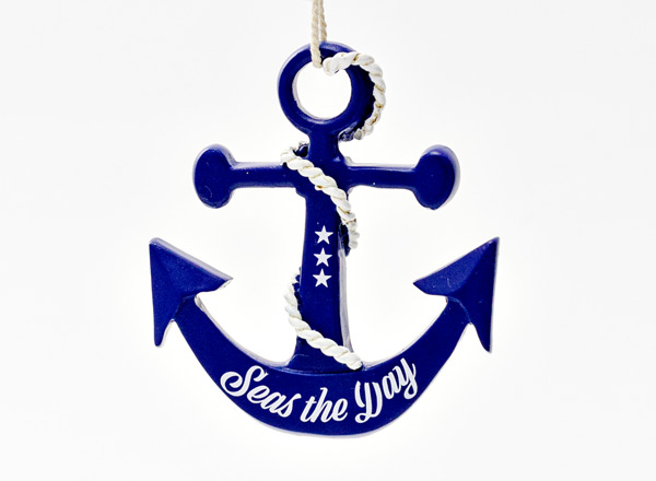 Christmas tree toy Anchor blue