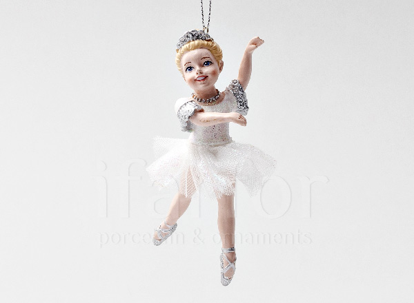 Елочная игрушка Маленькая балерина Снежная королева