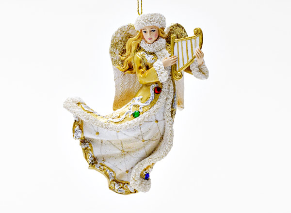 Christmas tree toy Angel with lyre
