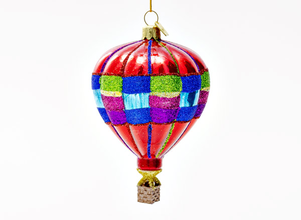 Елочная игрушка Воздушный шар Прогулка над землей