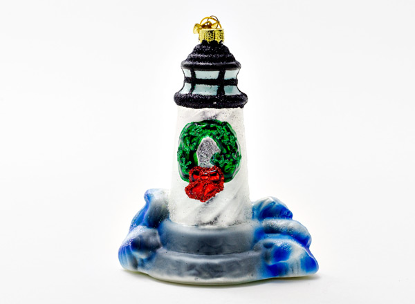 Christmas tree toy Lighthouse white
