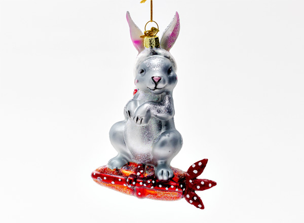 Christmas tree toy Bunny on carrot