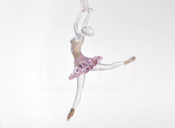 Christmas tree toy Ballerina in pink 1
