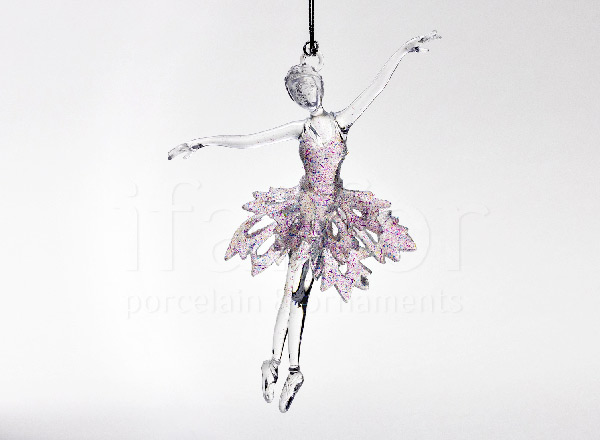 Christmas tree toy Ballerina in a white tutu 2