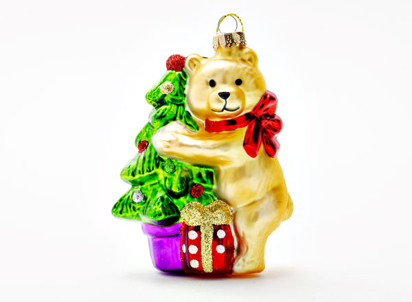 Christmas tree toy Bear with Christmas tree