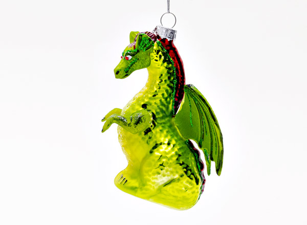 Christmas tree toy Dragon green