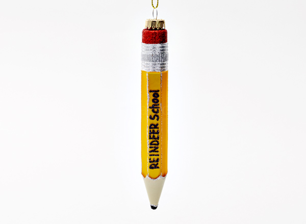 Елочная игрушка Желтый карандаш