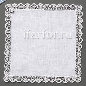 Крестецкая строчка Салфетка Белая 24*24