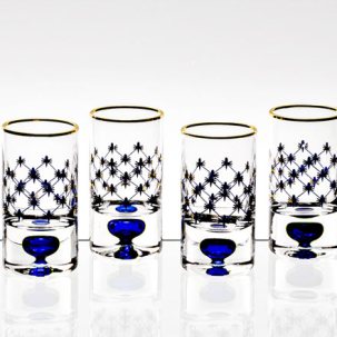 Стопка для водки Кобальтовая сетка 4/4 Европейская