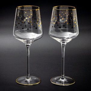 Набор бокалов для вина Азур золотой 2/2