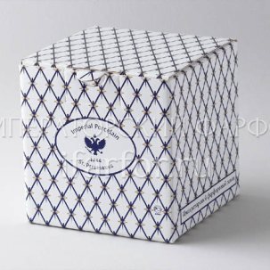 Подарочная упаковка кубик малый Кобальтовая сетка Кубик