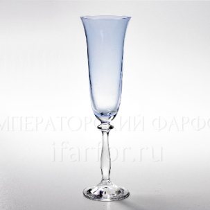 Фужер для шампанского Арлекино Голубой Анжела 260 мм.