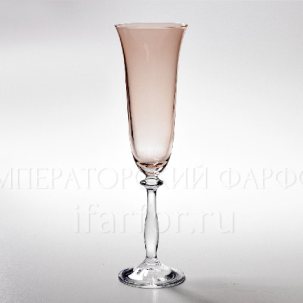 Фужер для шампанского Арлекино Розовый Анжела 260 мм.