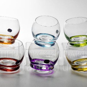 Набор стаканов для воды Арлекино 6/6 Crazy Кристалекс