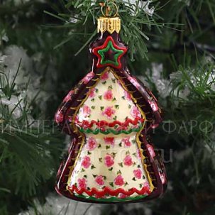 Елочная игрушка Елка Новогодние лоскутки