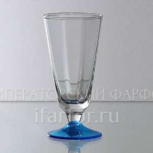 Рюмка лафитник 50 г. Весенний дождь (голубая ножка) Лафитник