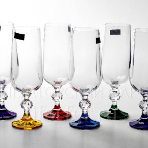 Набор фужеров для шампанского Арлекино 6/6 Клаудиа STERNA
