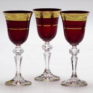 Набор рюмок для водки Кристина Красный 6/6 Кристина