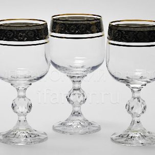 Набор бокалов для вина Цветочный орнамент 6/6 Клаудиа STERNA