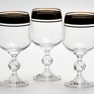 Набор бокалов для вина Цветочный орнамент 6/6 Клаудиа STERNA