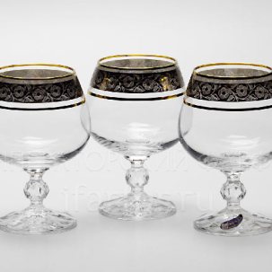 Набор бокалов для бренди Цветочный орнамент 6/6 Клаудиа STERNA