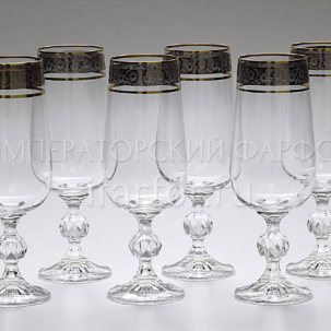 Набор бокалов для воды Цветочный орнамент 6/6 Клаудиа STERNA