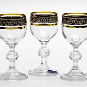 Набор рюмок для водки Цветочный орнамент 6/6 Клаудиа STERNA