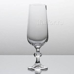 Набор фужеров для шампанского Прозрачный 6/6 Клаудиа STERNA