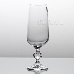 Набор фужеров для шампанского Прозрачный 6/6 Клаудиа STERNA