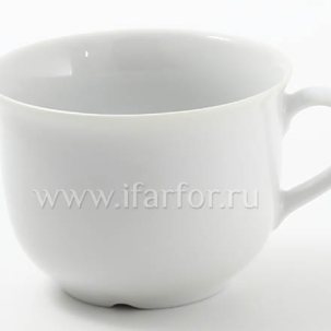 Чашка низкая Белый Олимпия