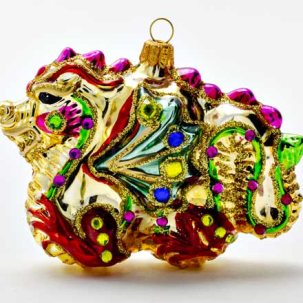 Елочная игрушка Ювелирный дракон