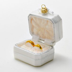 Елочная игрушка Обручальные кольца