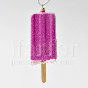 Елочная игрушка Клубничное мороженое