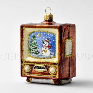 Елочная игрушка Ретро Техника. Телевизор